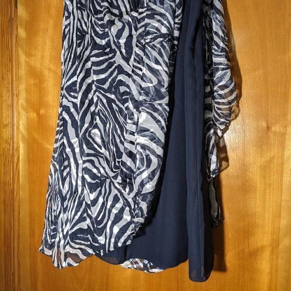 JONES NEW YORK SILK/RAYON LINED ANIMAL PRINT SKIRT SZ 14 - Picture 4 of 8